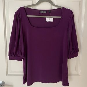 NWT NY & Co aubergine top